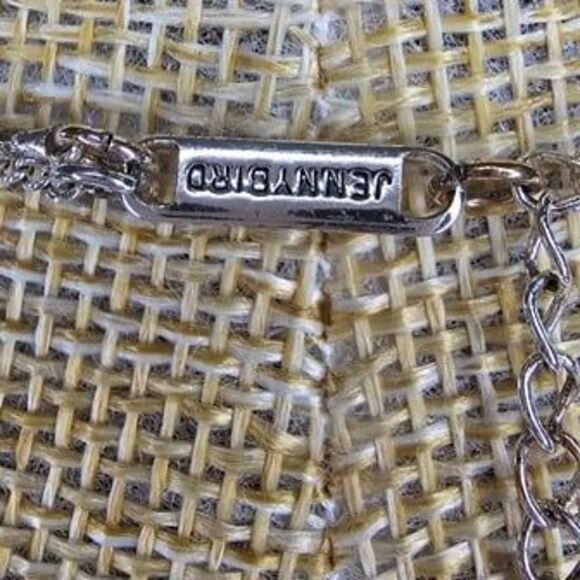 Jenny Bird "Leana" 2 Strand Silver Tone Drop Pendant Necklace 17"L EUC - Picture 4 of 4